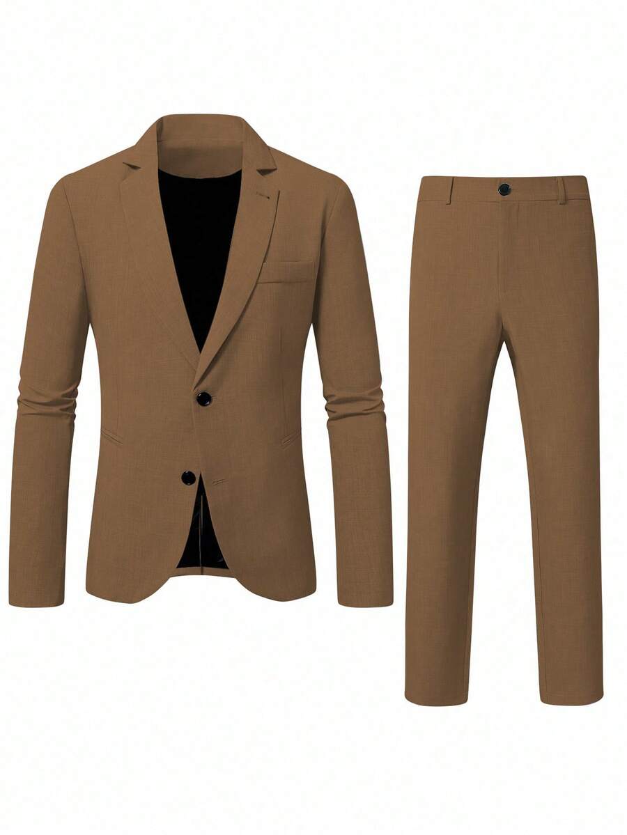 Mens Pant Suit 2-Piece Blazer Set Regular Fit – Nalven