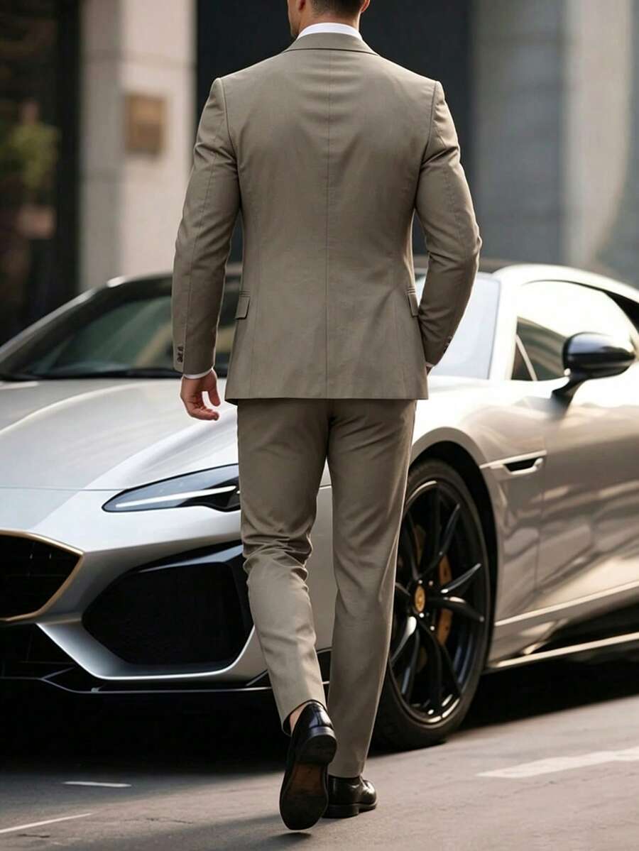 Men's Suit Blazer and Pants Set Slim Business Formal – Garvon