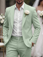 Mens Trouser Suit Shawl Collar Blazer Two-Piece Set – Vandro