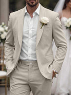 Mens Trouser Suit Shawl Collar Blazer Two-Piece Set – Vandro