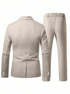 Mens Trouser Suit Shawl Collar Blazer Two-Piece Set – Vandro