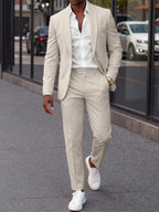 Mens Trouser Suit Shawl Collar Blazer Two-Piece Set – Vandro