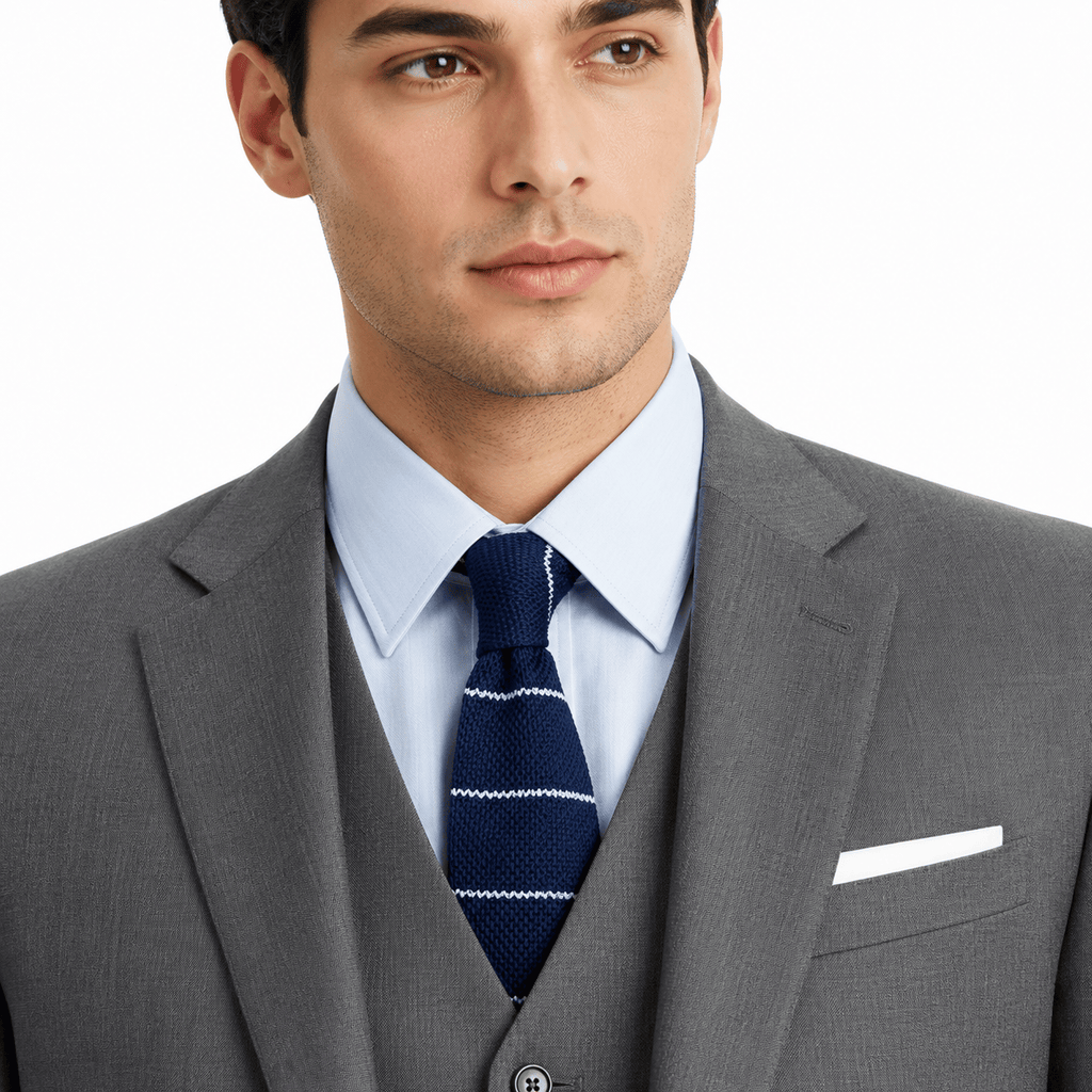 3-Piece Suit Men Single Breasted Notch Lapel Blazer Vest Trousers – Norval