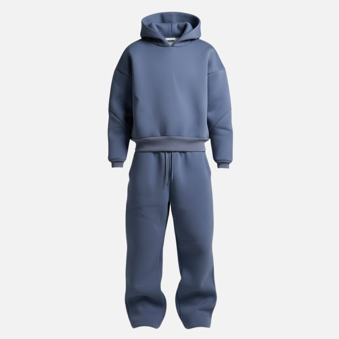 Oversized Hoodie Tracksuit Set Cotton-Blend Fleece Streetwear – Garven