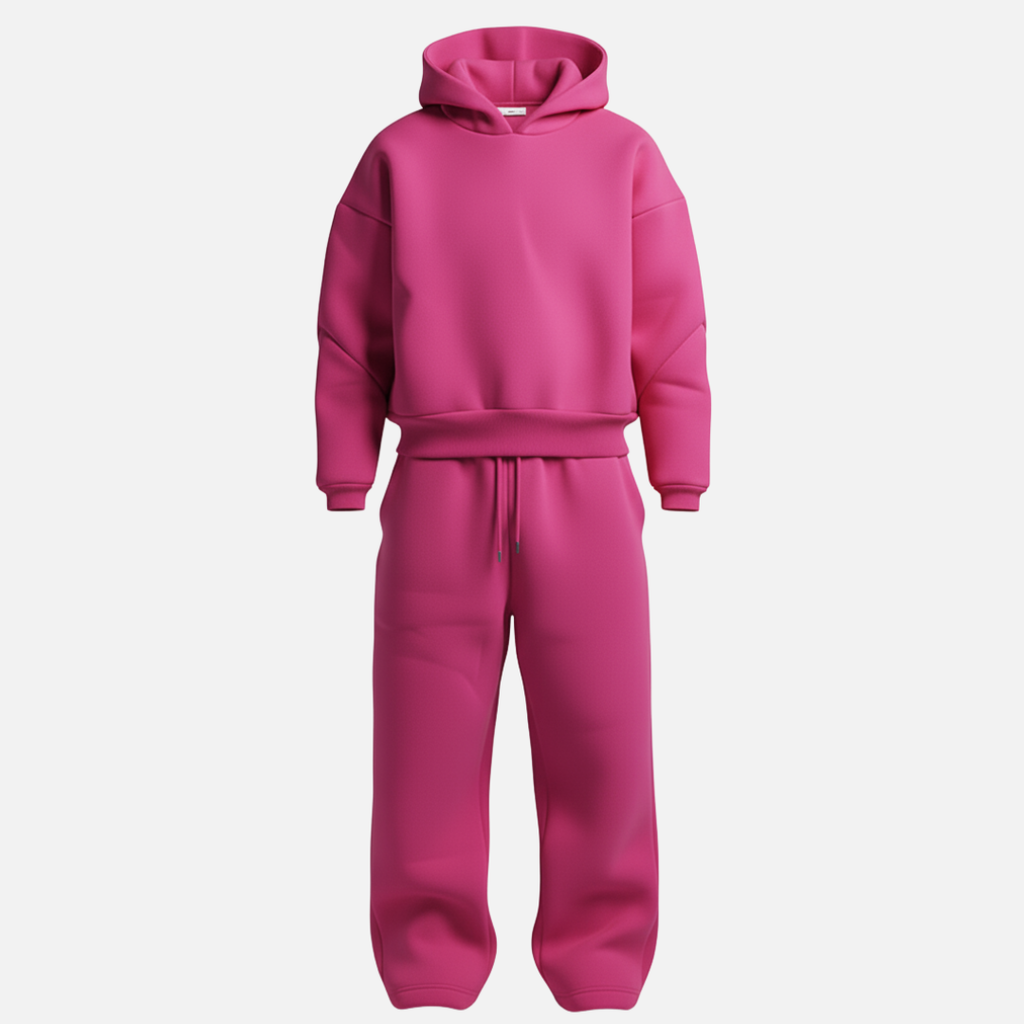 Oversized Hoodie Tracksuit Set Cotton-Blend Fleece Streetwear – Garven