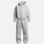 Oversized Hoodie Tracksuit Set Cotton-Blend Fleece Streetwear – Garven