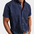Wrinkle-Free Classic Comfort Shirt in Beige – Rowe