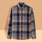 Cotton Flannel Shirt Brushed Texture Button-Down – Farro