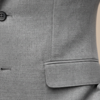 Slim-Fit Structured Woven Blazer Single Button Two Pockets – Veld