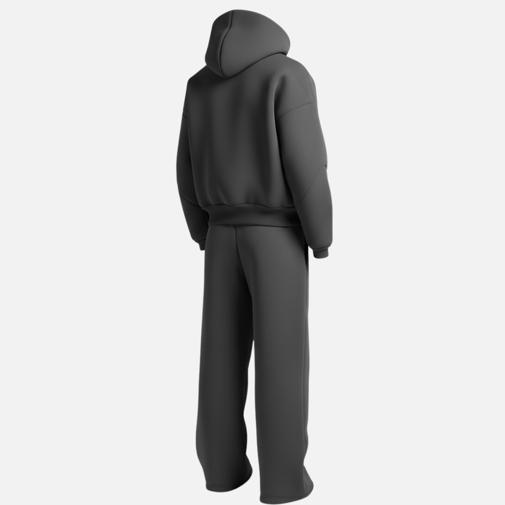 Oversized Hoodie Tracksuit Set Cotton-Blend Fleece Streetwear – Garven