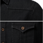 Cotton Denim Shirt Slim Fit Long Sleeve Adaptive – Lorne
