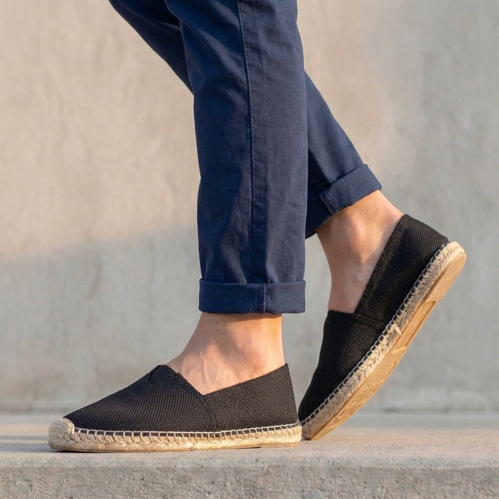 Espadrilles Men Jute Sole Slip-On Orthopedic Cushioned – Saldo