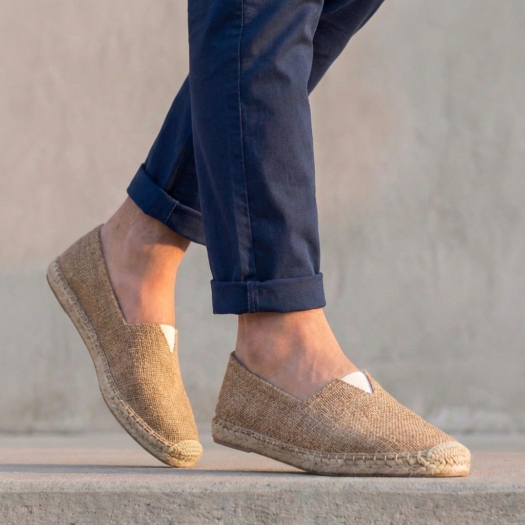 Espadrilles Men Jute Sole Slip-On Orthopedic Cushioned – Saldo