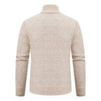 Blidex | Zip Up Knit Hoodie Cable Texture