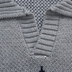 Beldon | Argyle Knit Sweater Structured Collar