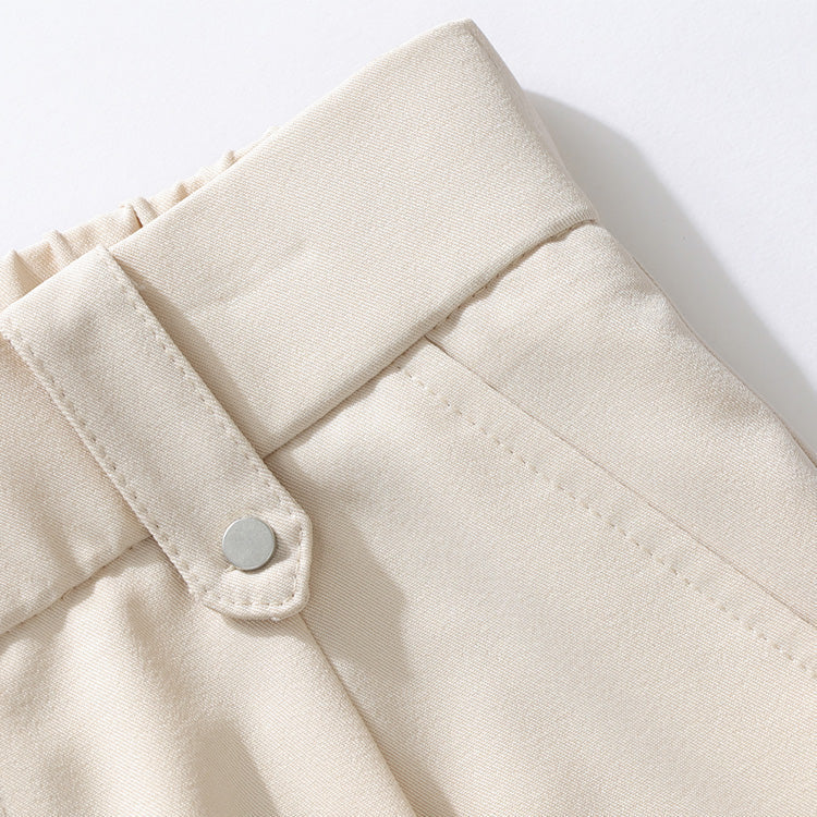 Pleated Dress Trousers Relaxed Fit Stretch Woven – Talver