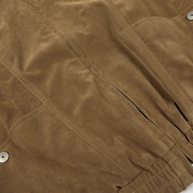 Chelron | Suede Aviator Jacket Full Zip