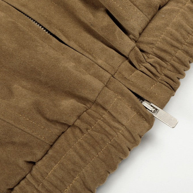 Chelron | Suede Aviator Jacket Full Zip