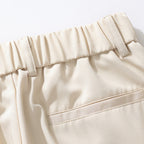 Pleated Dress Trousers Relaxed Fit Stretch Woven – Talver