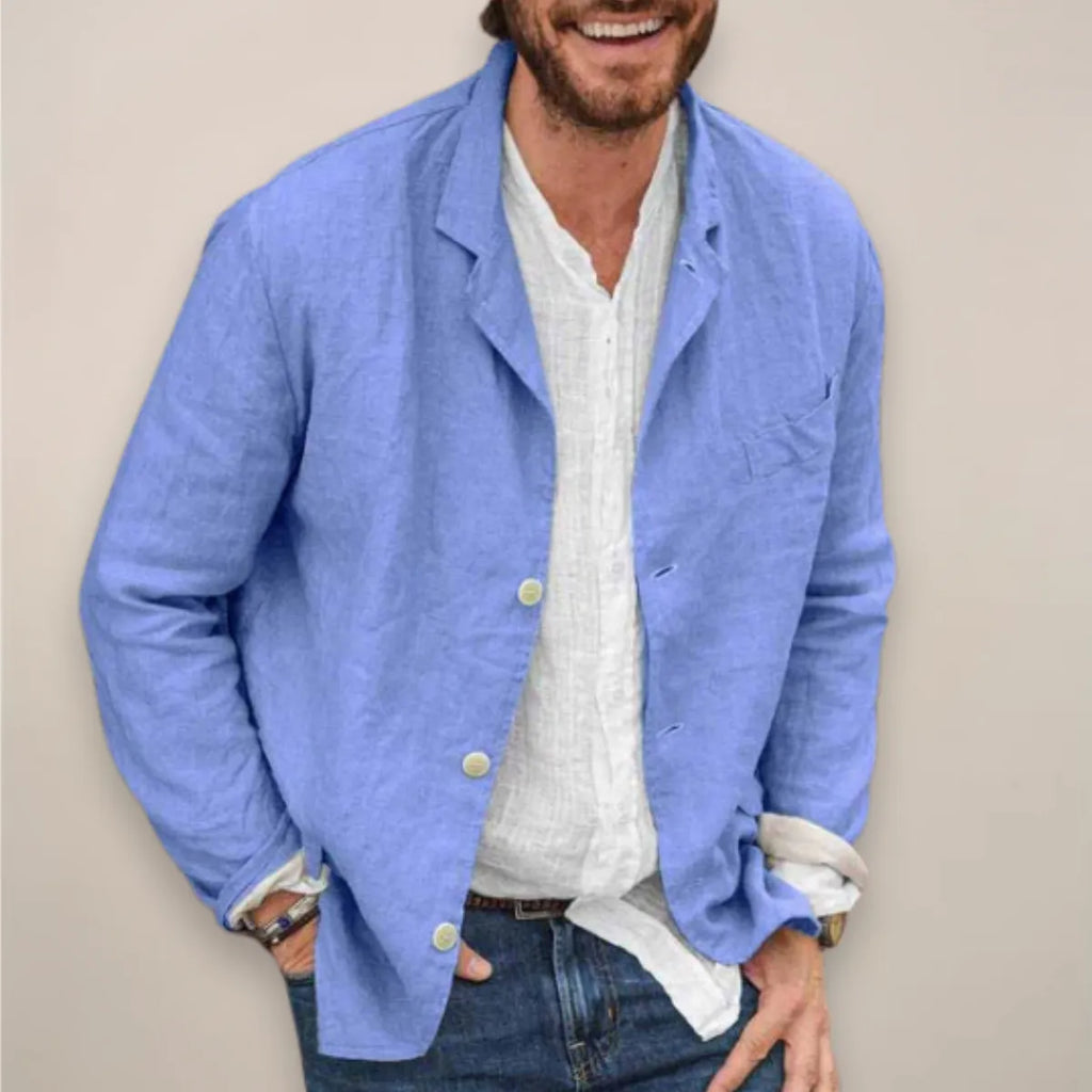 Linen Blazer Lightweight Open-Front – Vorsen