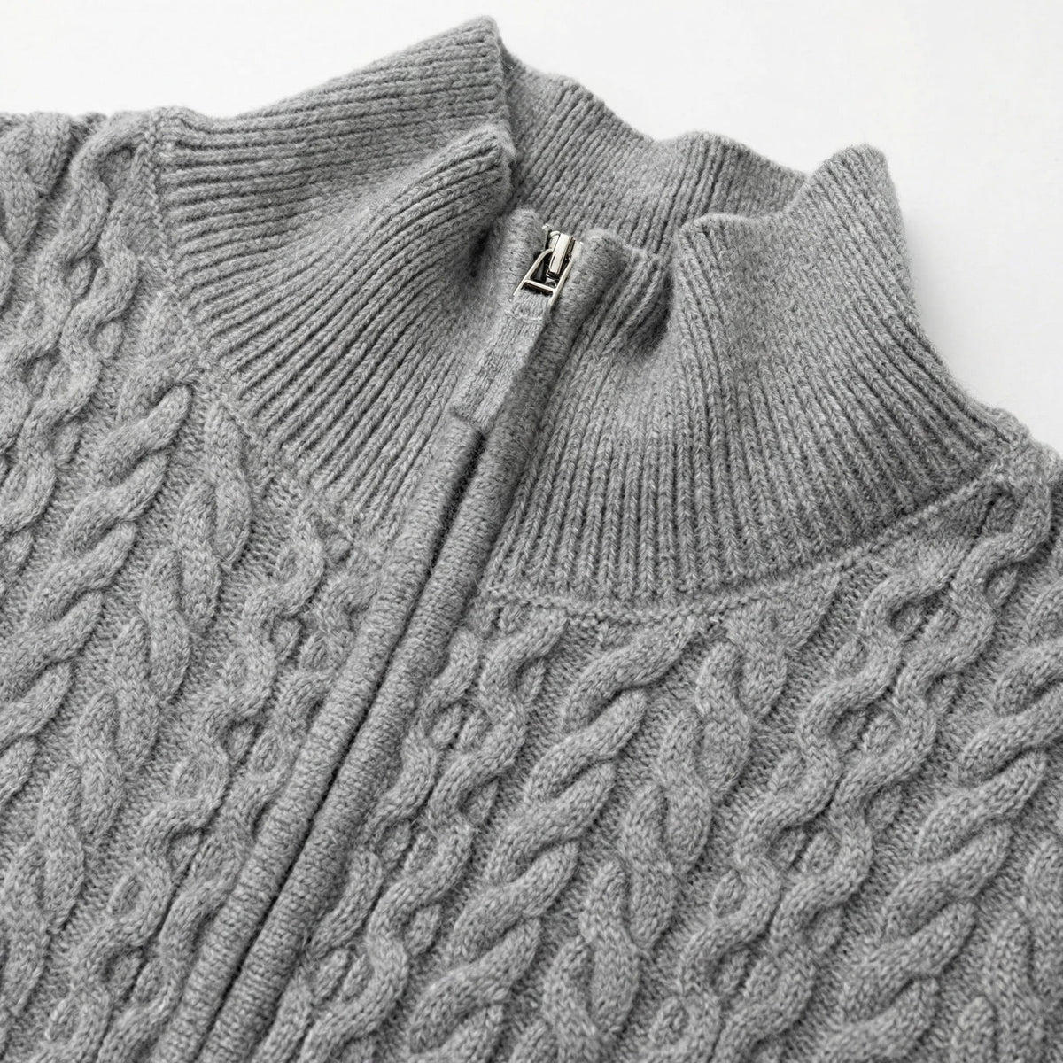 Bentox | Cable Knit Cardigan Full Zip
