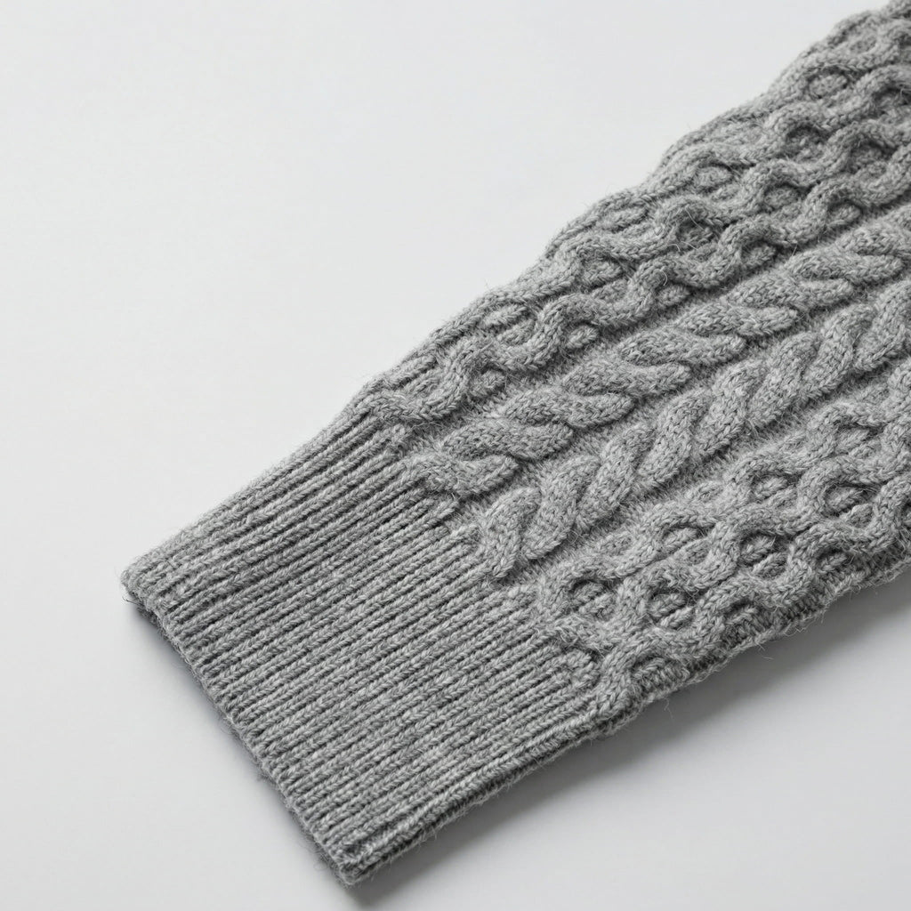 Bentox | Cable Knit Cardigan Full Zip