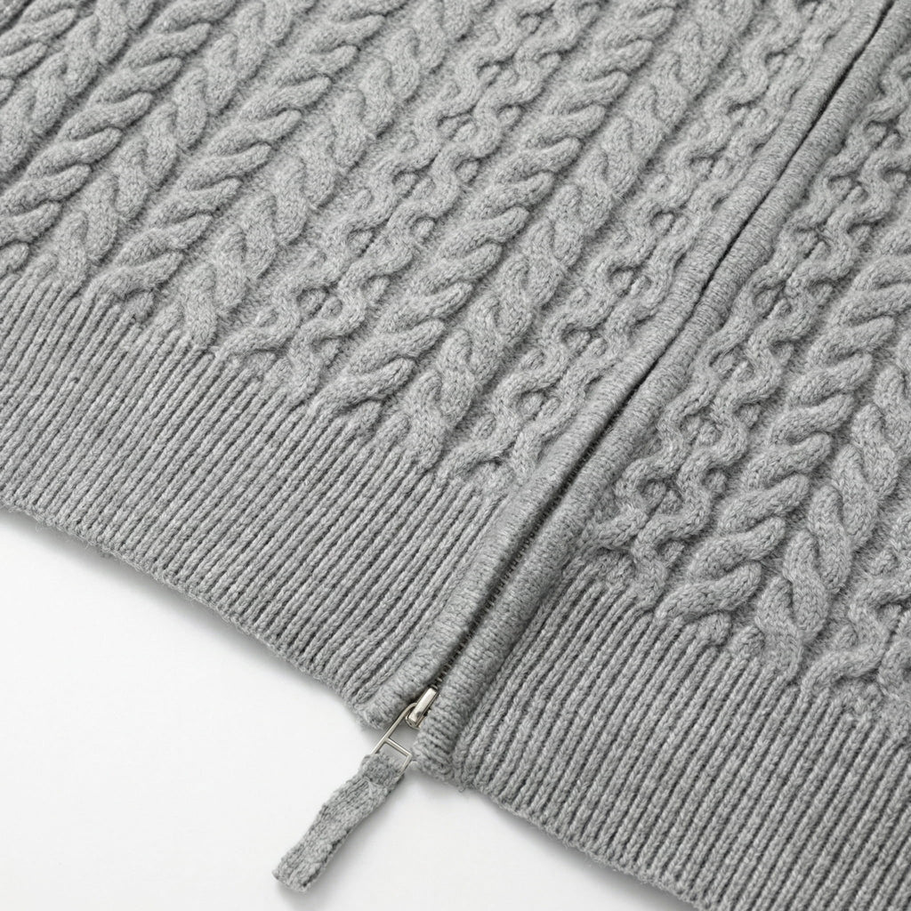 Bentox | Cable Knit Cardigan Full Zip