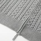 Bentox | Cable Knit Cardigan Full Zip