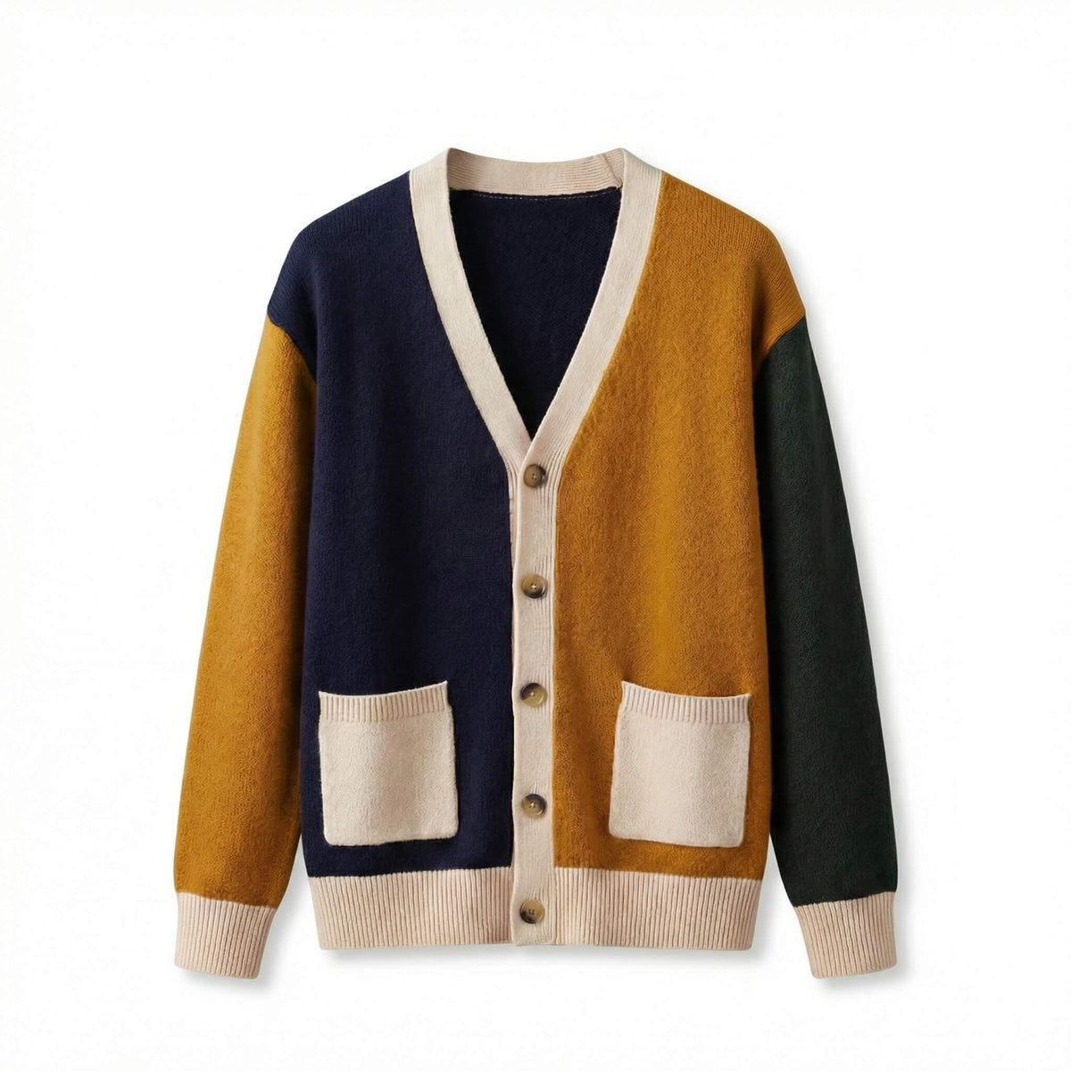 Bronex | Cardigan Contrast Trim Knit
