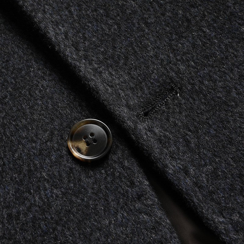 Belvex | Long Wool Coat Quilted Lining