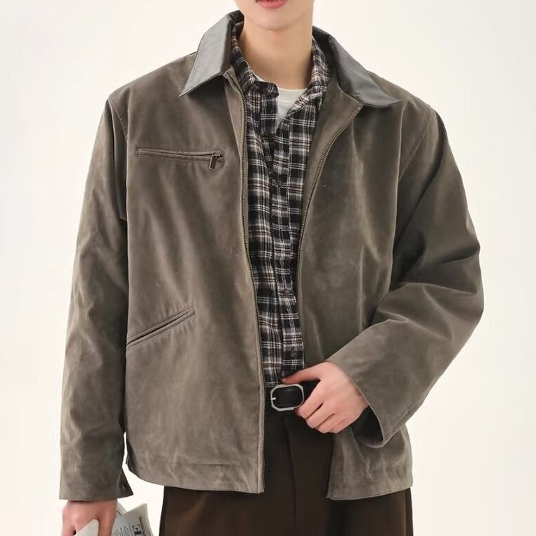 Casvon | Moleskin Coat Full Zip