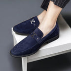 Suede Slip-On Loafer Round Toe Low Heel – Morven