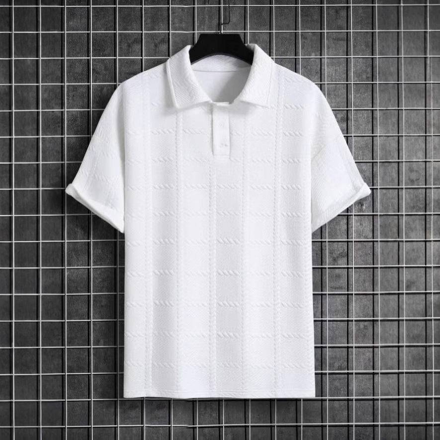 Polo Shirt Textured Knit Tailored Fit – Fendar