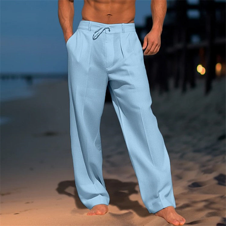 Relaxed Fit Drawstring Beach Pants – Peak