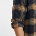 Cotton Flannel Shirt Brushed Texture Button-Down – Farro