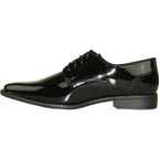 Patent Oxford Tuxedo Shoe Pointy Square Toe Black – Troval
