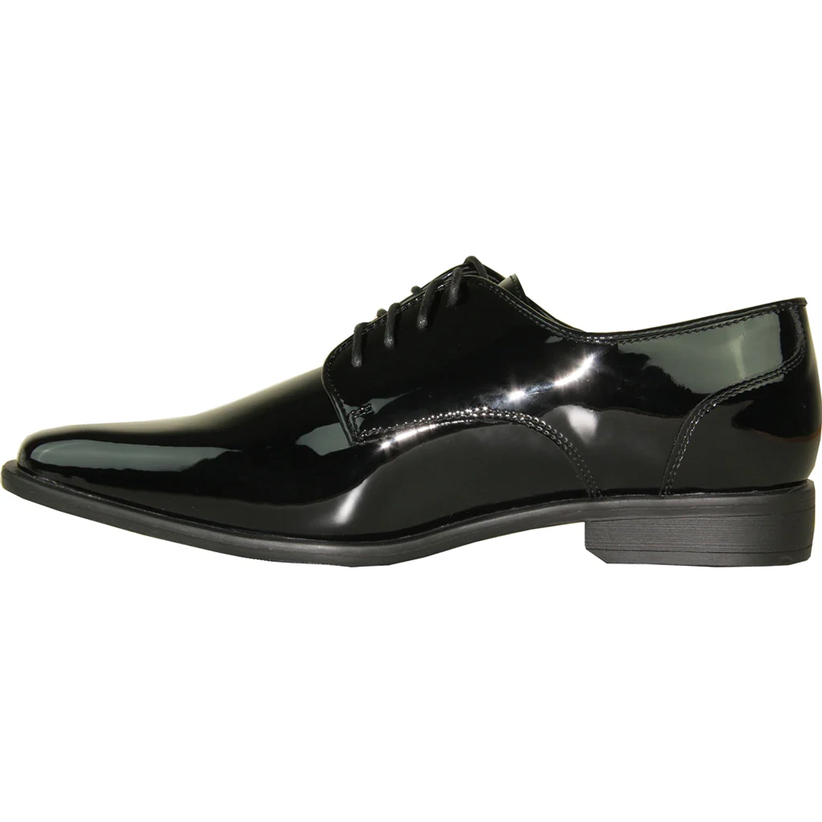 Patent Oxford Tuxedo Shoe Pointy Square Toe Black – Troval
