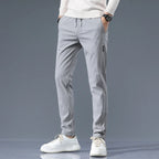 Slim Fit Cotton Blend Trousers – Spence