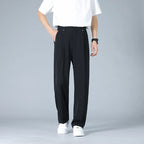 Pleated Dress Trousers Relaxed Fit Stretch Woven – Talver