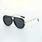 Aviator Sunglasses Polished Metal Frame – Caldo