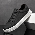 Leather Sneaker Textured Upper Low Profile – Fenro