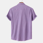 Linen Cotton Blend Shirt Spread Collar Classic Fit – Pier
