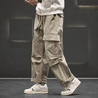Wide-Leg Cargo Pants Relaxed Fit Streetwear – Langston