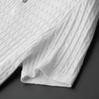 Cotton Polo Textured Knit Tailored Fit – Calvex