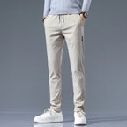 Slim Fit Cotton Blend Trousers – Spence