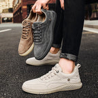 Suede Sneakers Breathable Mesh Lining Cushioned Insole – Carvo