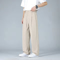 Pleated Dress Trousers Relaxed Fit Stretch Woven – Talver