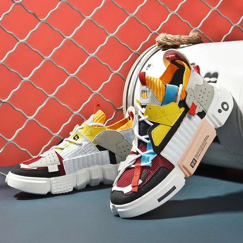 Asymmetrical Sneaker Layered Support Shock-Absorbing Sole – Varen