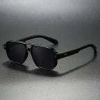 Retro Square Frame Sunglasses Double Bridge UV400 – Varro