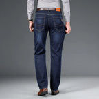 Stretch Cotton Denim Jeans Structured Fit – Mercer